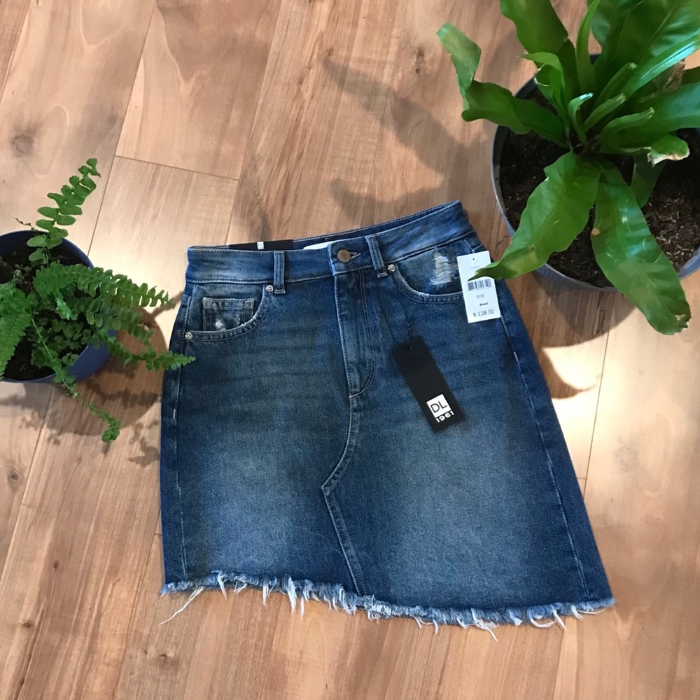 Asymmetrical Denim skirt